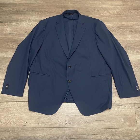 Sene Soho FlexTech Blazer 2 Button Performance Blazer Jacket Custom Sz Navy Blue - Picture 2 of 9